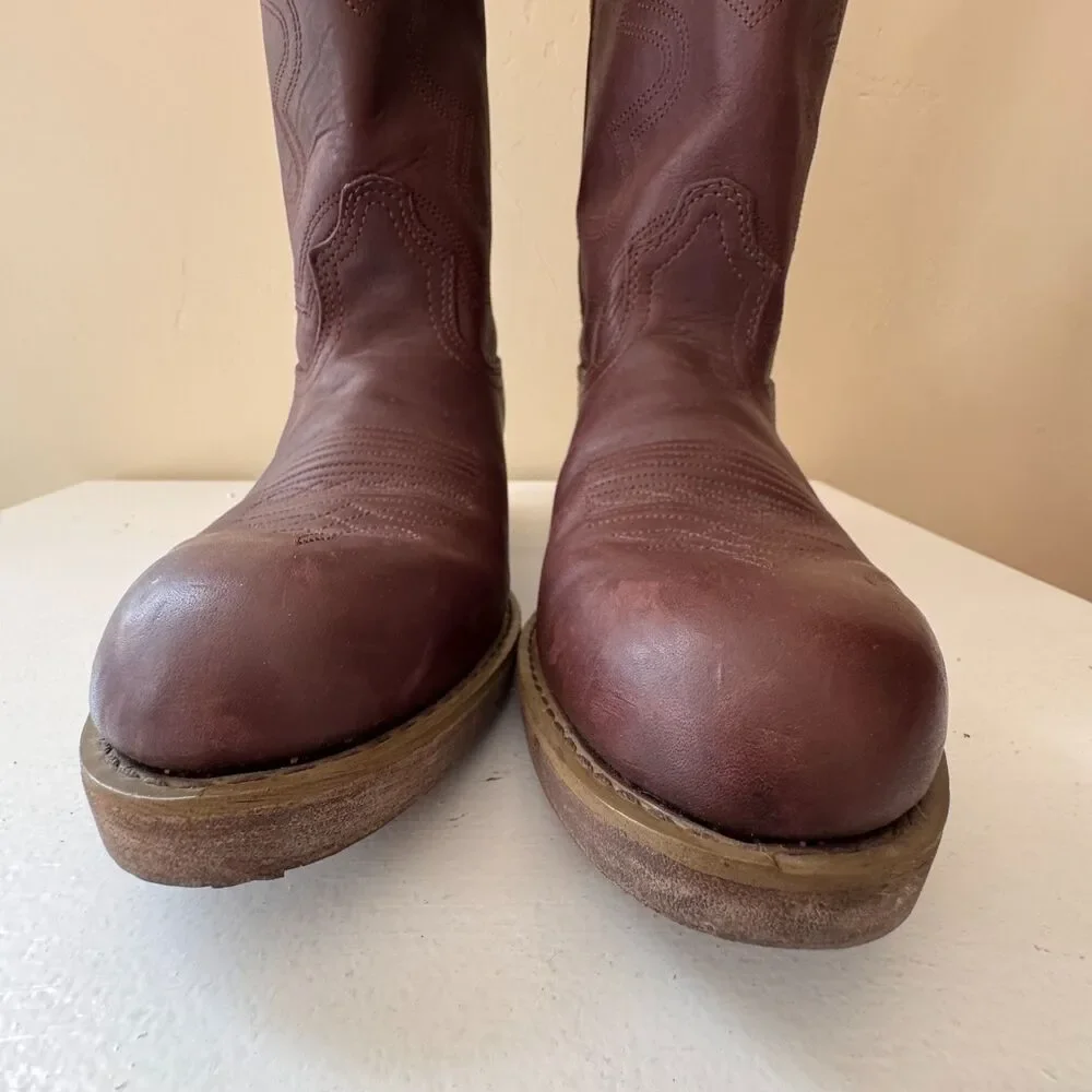 Durango Men’s Brown Leather Western Cowboy Boots Size 10 D  NEW